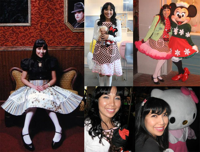 Los Angeles Japan LA store, Hello Kitty party. Gothic Lolitas EGL in Los Angeles California.