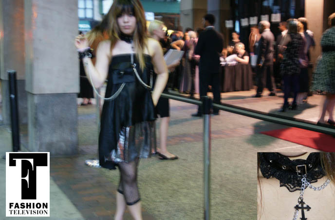gothic dark glamour exhibit at FIT in NYC. Fashion TV video of museum opening