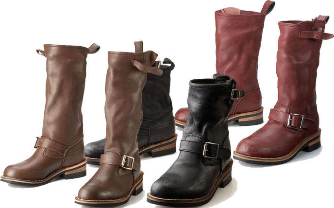 Engineer boots, Gothic Lolita footwear and shoes from Shinjuku, Tokyo. Japanese fashion, shopping and sales.