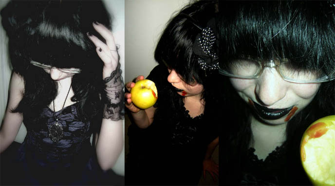 Swedish Goth girl, Sweet Lolita dresses, pretty princess fashion and clothing.