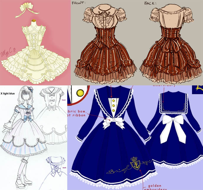 Sailor Lolita, sweet Loli doll dress. Princess Lolita, hime, red