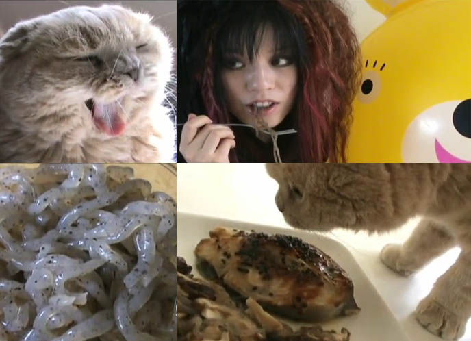 Goth cooking show, alternative teen kids cooking recipes TV show, death cookbook, death note spoof, funny cooking youtube episodes, Japanese food learning, culinary school videos.