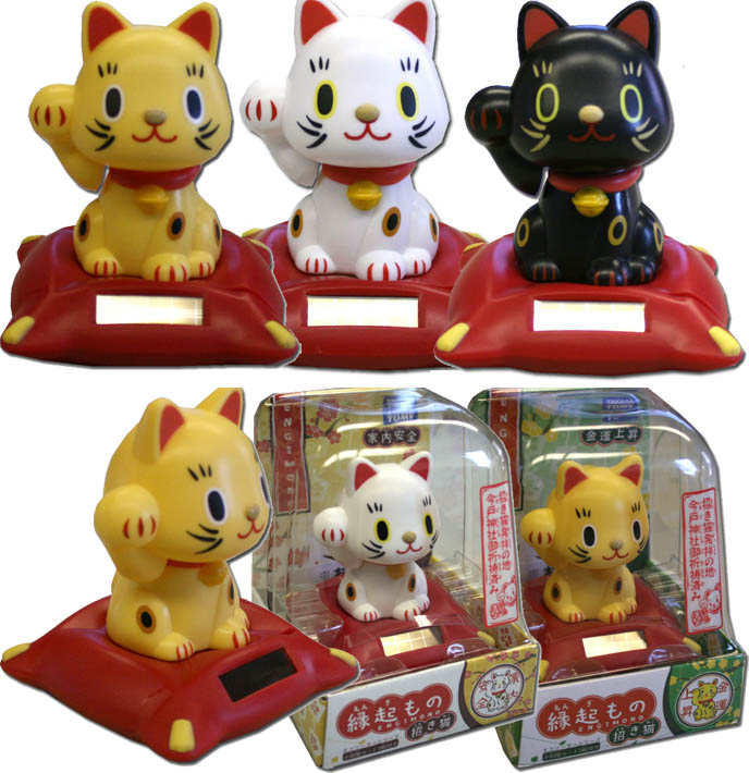 Maineki nekos, cat figurine toy, one paw up lucky cat, hello kitty sanrio kawaii animals