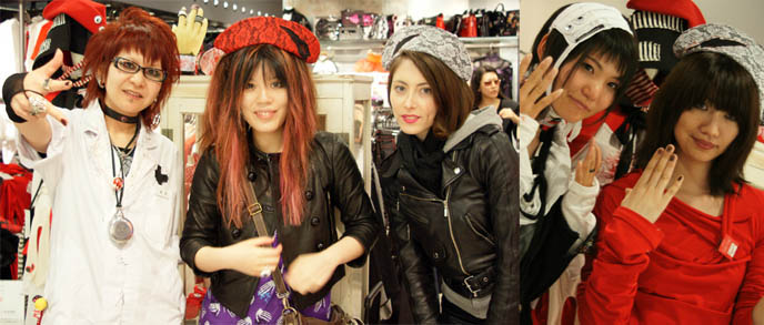 Japanese nurse cosplay outfit, guro lolita, Blablahospital London Japan punk designer at Kera Shop Arena in Marui One department store, Shinjuku.