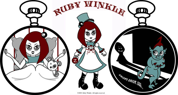Goth girl graphic, drawing of gothic story character, red hair goth dress, monster drawing, spooky Halloween clipart.