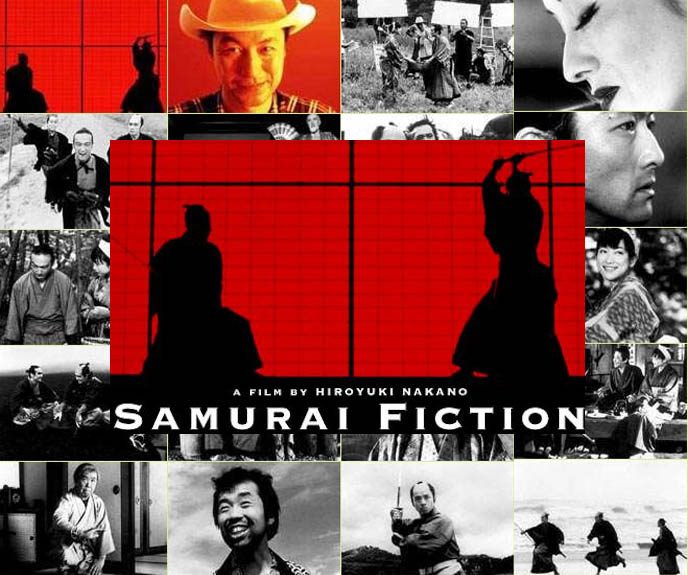 Samurai Fiction film by Hiroyuki Nakano, Cannes award-winning Japanese samurai ronin movie, Kurosawa inspired, Kill Bill, Tomoyasu Hotei rock star musician acting in movie, Toshiro Mifune sword