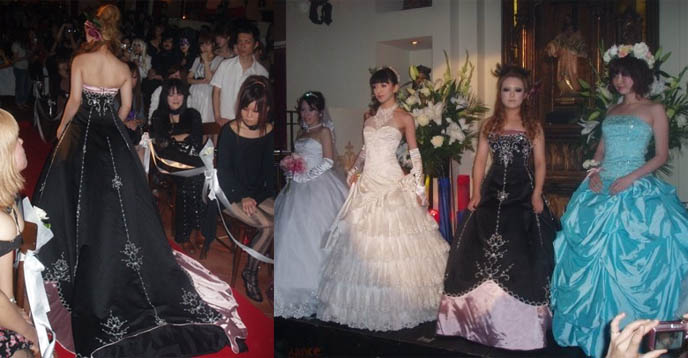 Japanese Goth wedding dresses Gothic Lolita sweet lolita wedding gowns
