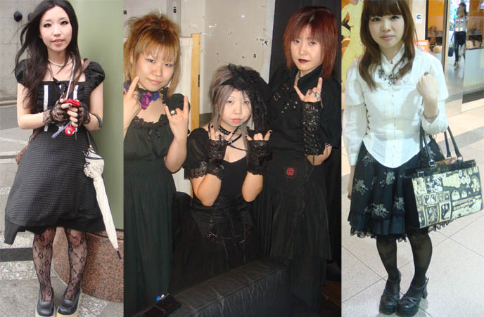 Casual Lolita, Japanese goth girls, pretty lolita models, Japanese purses and accessories, designer clothes vintage Japanese, where to go shopping in Tokyo. Moi dix Mois and Kozi Deep Sanctuary tour, July 2009 Visual Kei concert at Ebisu Liquidroom. mana sama of Malice Mizer, Dix Inferno, how to buy J-rock show ticket.