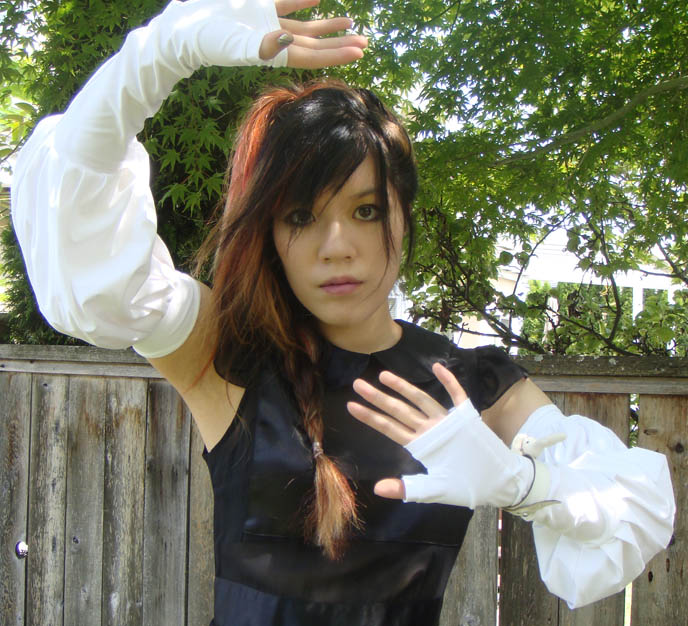 Long opera gloves, coolest arm accessories, puffed sleeve long gloves, fingerless goth gloves, evening gloves from Gloved Up, indie designer fashion from UK, funky hipster fashion.