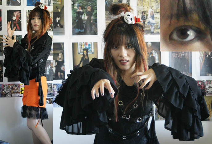 Marble short jacket with long trailing sleeves, Interview with the Vampire costume, STEAMPUNK GOTH BLOOMERS FROM GLOOMTH: CUTE HALLOWEEN LACE PETTICOAT PANTS. Lolita skirt or sexy Goth dress, Victorian undergarments, frilly lace Lolita underwear, spooky pumpkin Halloween costume, rump design on shorts