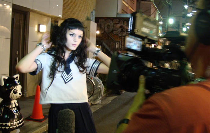 Schoolboy cosplay cafe butler restaurant in Tokyo Japan, cafe Edelstein in Harajuku, boarding school boys fantasy dining, Andrew Zimmern Travel Channel Bizarre World TV show, maid cafes where you can take pictures, newest top best maid cafes in Akiba Tokyo Japan for otaku