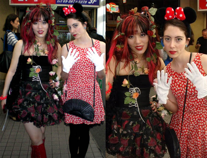 Hentai fetish parties in Japan, Department H, weird crazy parties in Tokyo, Japanese strange fetishes, events and club nights, Goth drag queens, S&M, flogging and domination, bondage shows, male submissive in corset, theatrical leopard makeup