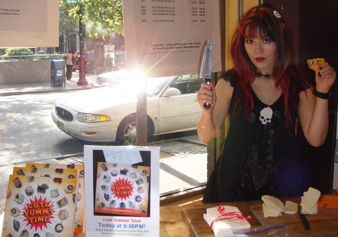Cute Yummy Time: 70 recipes for cutest food you'll ever eat bento charaben book signing at Broadway Panhandler, New York buy kitchenware goods, store for kitchen accessories, cooking ware, cookware, cookbooks specialty shop in NYC, book signings for author La Carmina or Carmen Yuen