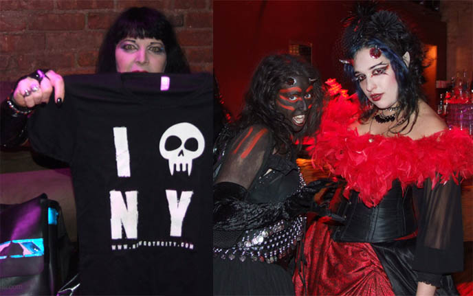 vampire masquerade costume ball, goth club events in new york city, best wildest coolest Halloween parties in NYC, steampunk gothic costumes, venetian fringe mask, Halloween outfits for rent, scary J-horror outfits. h naoto skull dress, blue feathers headpiece, fetish photography models