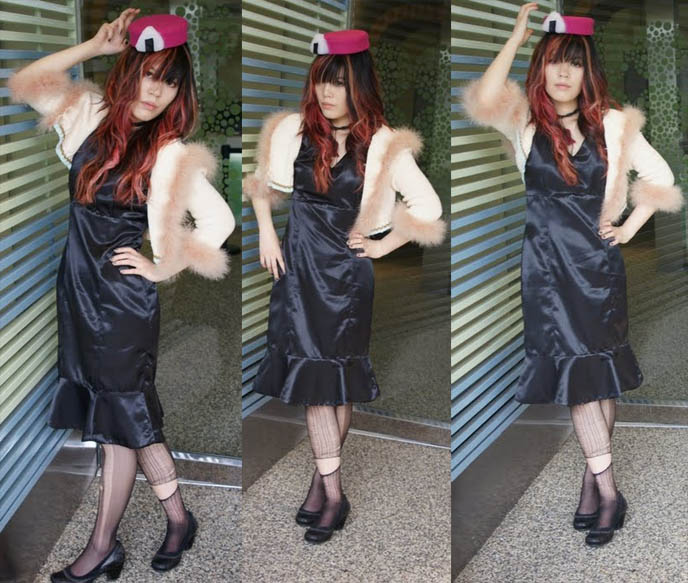 PHOENIX WRIGHT COSPLAY: BENTO LADY ANGEL STARR. Pinkberry in Los Angeles on Melrose. Cute kawaii Japanese girl cosplay outfits, best cosplays, how to tutorial for anime and manga costumes. JROCK VISUAL KEI BAND BOYS IN LITTLE TOKYO, LOS ANGELES.
