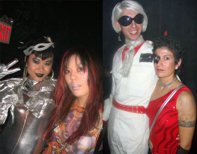 shien lee, silver handmade outfit, silver costume, warhol factory, andy warhol wig and halloween costume, 80s spandex aerobics woman, stylish gay boys at club night in new york, downtown club kids, rocker boys, bowie makeup, DAVID BOWIE BIRTHDAY PARTY BASH AT DON HILL'S NYC! GLAMDAMMIT & DANCES OF VICE CLUB NIGHT, BOWIE COVERS BY AMBITIOUS ORCHESTRA. New york club kids, david bowie costumes, ziggy stardust, spider from mars, aladdin sane, michael t club organizer, benjamin ickies
