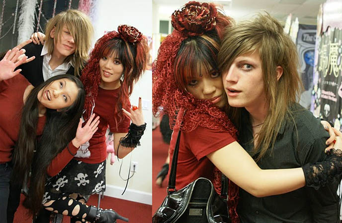 TUNE IN TOKYO LOS ANGELES JPOP PARTY PHOTOS: COSPLAY, JROCK, PURIKURA, ANIME EVENT HOSTED BY LA CARMINA. Gothic lolita meetups, club nights japanese music, kpop, la anime manga, PRETTY VISUAL KEI BOYS, harajuku fashion street style snaps, gothloli hair, sweet lolita dresses, teen emo boys, cute pretty teenage boy, emo kids, emo male hairstyles, visual kei hair and makeup, big goth hairdos for men, asymmetrical cool emo goth haircuts, japanese mullet, gothic lolita clothing wholesale, japanese clothes for sale