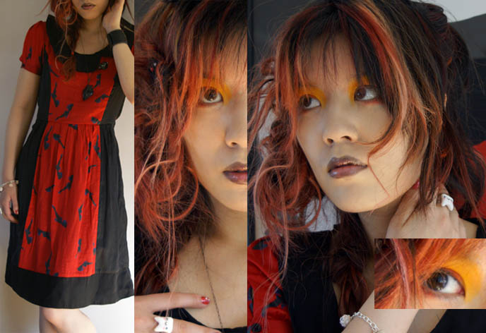 cute red summer dress, london girly clothes, SUGARPILL MAKEUP BY SHRINKLE, KAWAII RINGS, JEWELRY & HAIR ACCESSORIES. HARAJUKU DIY NAIL ART, PEOPLE'S MARKET DRESS, JAPANESE CUTE DYED HAIRSTYLES. TOKYO japan street fashion, fruits style japan, decora clothing, where to buy gothic lolita clothes, shopping guide map Tokyo, red pink scene queen hair, dyed hairstyles emo hipster goth, wacky colored hairstyles, crazy hair style color, mori girls, gabriel shuldiner jewelry