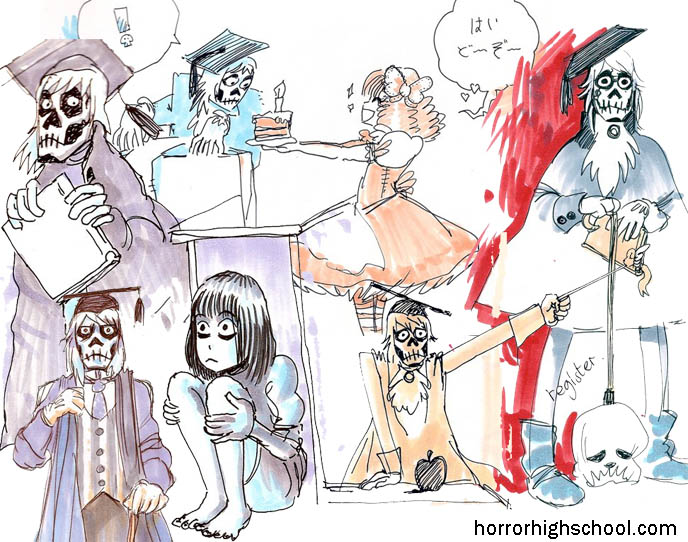 halloween costume sketches, tim burton costume design concept sketches drawings, GOTHIC LOLITA MANGA DRAWINGS, CUTE GOTH GIRL SKETCHES FROM HORROR HIGH SCHOOL MOVIE. drag queen tranny transsexual cross-dressing cosplay japanese harajuku jpop la carmina goth gothic lolita funny humor silly beauty fashion style blogger, japanese b-movie, horror movie Tokyo, gothloli girls, scary goths