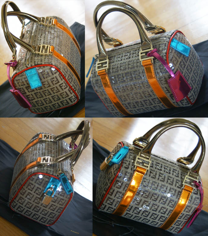 fendi designer purse, gold sequins, fendi log bag, genuine designer bags on sale online, cheap designer women's accessories, fendi clutch italian purses