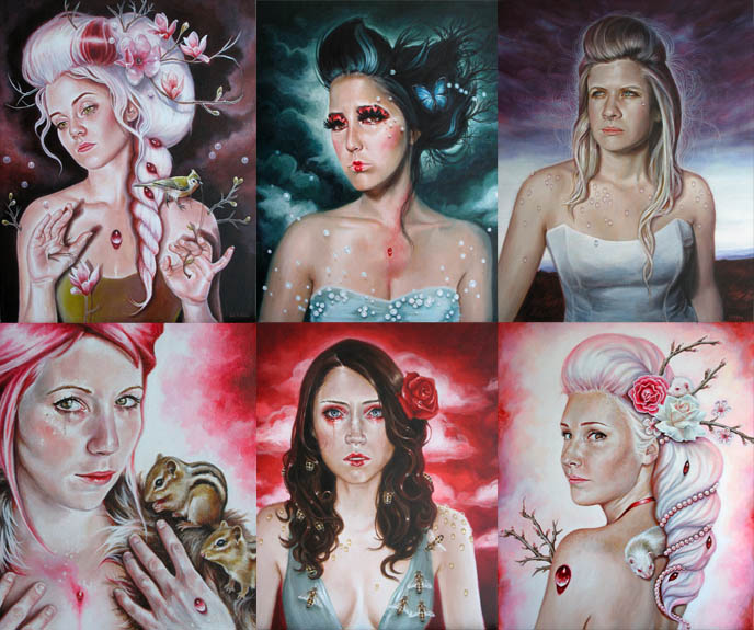 EDITH LE BEAU ART: FAIRY TALE & MYTHOLOGY PAINTINGS, LA CARMINA fan art,  Greek, Roman and Celtic mythologies, movies and fairytales artwork, young montreal painter, young artist edith lebeau