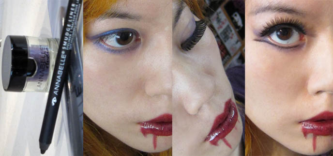 scene eye makeup tutorial. vampire girl makeup and