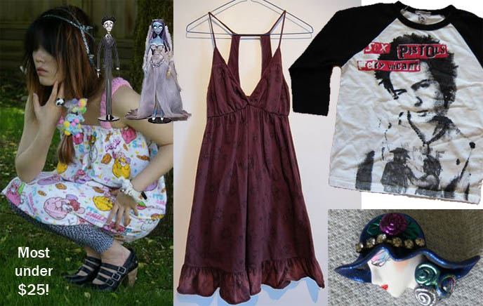 sex pistols t shirt, johnny rotten, DESIGNER CLOTHES & PURSES ADDED TO ONLINE GARAGE SALE: COACH, THEORY, cute dresses gothic lolita wholesale, fairy kei goth clothing for sale, egl community sales, sweet lolita jsks, where to buy gothic lolita clothes online, secondhand, vintage stores