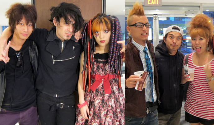 japanese cool hairstyles, awesome hair inspiration photos japan tokyo harajuku styles, emo goth visual kei haircuts, x japan fan interviews, tour concert video, dvd, filming music video, interviewing la carmina, visual kei dvd, reunion of rock legends, japanese concertgoers, x japan crazy fangirls, merchandise, buying tickets japanese rock shows fans,  X JAPAN TOUR VANCOUVER, 2010 NORTH AMERICA VISUAL KEI CONCERTS. yoshiki world domination, queen elizabeth theatre vancouver bc canada, canadian j-rock tours concerts, buy xjapan tickets