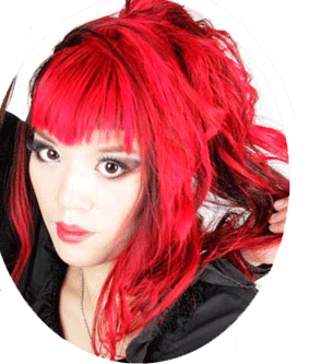 Red hair, emo hairtsyles red dyed hair color, gothic makeup tutorials