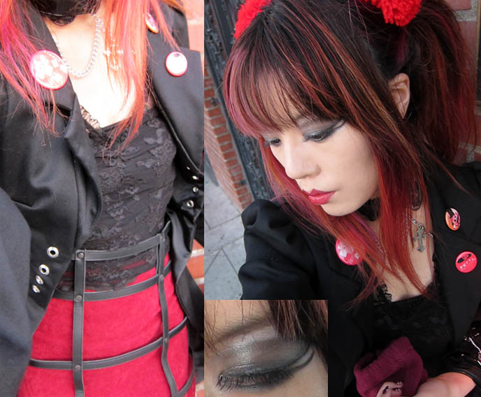 Pirate jacket: gifted from female pirate makeup. Pirate jacket: gifted from
