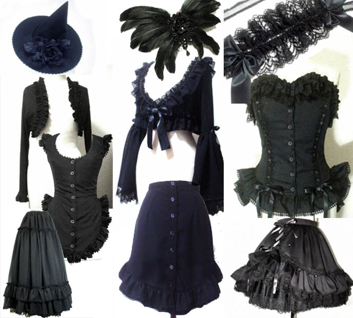 Antique Beast Gothic Lolita designer clothing brand from Japan. Shopping for Goth jackets with dangling sleeves, bell skirts, long aristocrat Victorian skirts, corsets with detailed lace