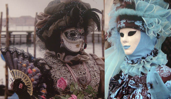 Venice carnival masks, Eyes Wide Shut movie cult orgy gathering, costumes, scary weird masks, ornate decorative Goth costumes, Venetian festival, masquerade.