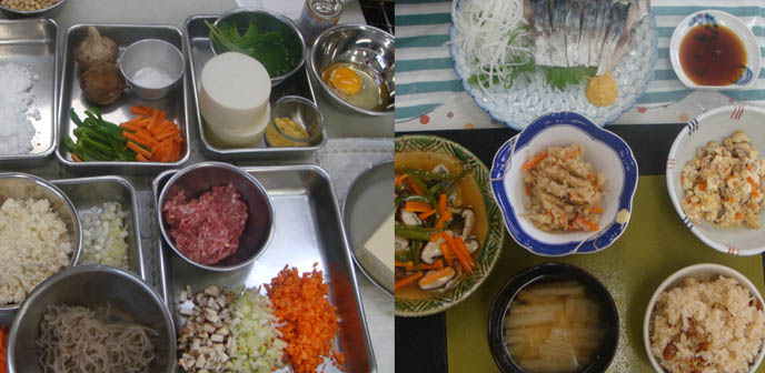 Japanese cooking classes in Tokyo, taught in English, taking Japan home cooking lessons, Tokyo chef school or culinary institute, TV show host chef, food tour of Japan, Miyoko Isomura cookbooks. Fresh tofu, shiso leaves, shojin ryori vegetarian Japanese food