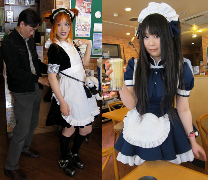 CUTE JAPANESE MAIDS AT AKIHABARA MAID CAFE, SCHOOL THEMED RESTAURANT IN TOKYO. FAMOUS COSPLAYER YUNMAO AYAKAWA. cosplay outfits, sexy french maid costumes, TOQUE DE TOKYO, ANTOINE DE CAUNES JAPON DOCUMENTAIRE: CANAL PLUS. FRENCH TRAVEL TV SHOW, CO-HOSTED BY LA CARMINA. CANAL + DOCUMENTARY WITH Eurotrash host, peter stuart, tv programmes, tour à Tokyo, rapido television, japanese fashion style, pop culture, weird japan, tv show, documentaire, tv host, CUTE, SEXY JAPANESE GIRLS lolita dress. travel show host, CANAL+
