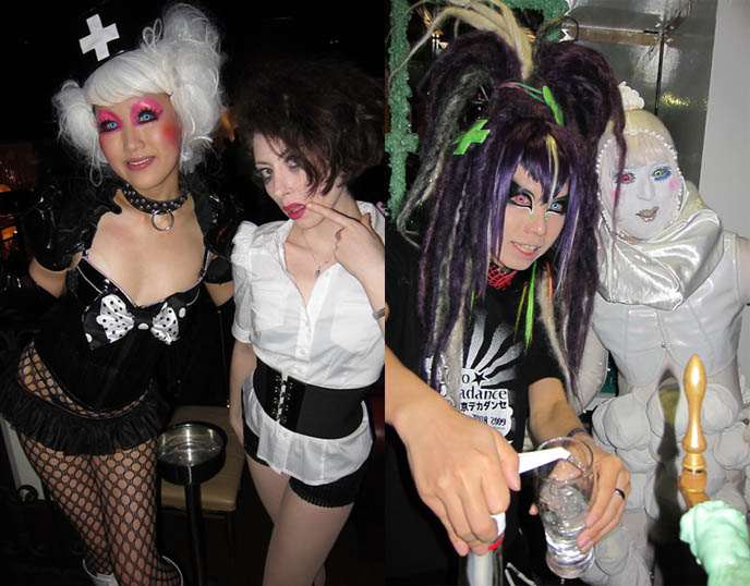 Tokyo decadance cyber goth party at christon cafe, japan. 