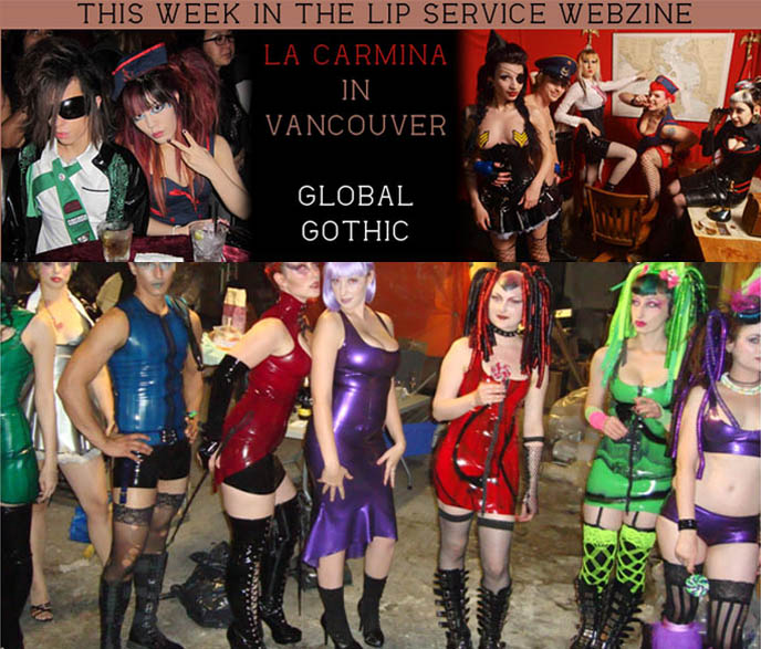 vancouver goth fashion, nightclubs, vancouver canada gothic, industrial, ebm, steampunk, alternative event listings, lgbt, fetish nights, fetish ball, s&m, where to buy punk clothes in vancouver, deadly couture, sanctuary, red room, burlesque performances, canadian goths