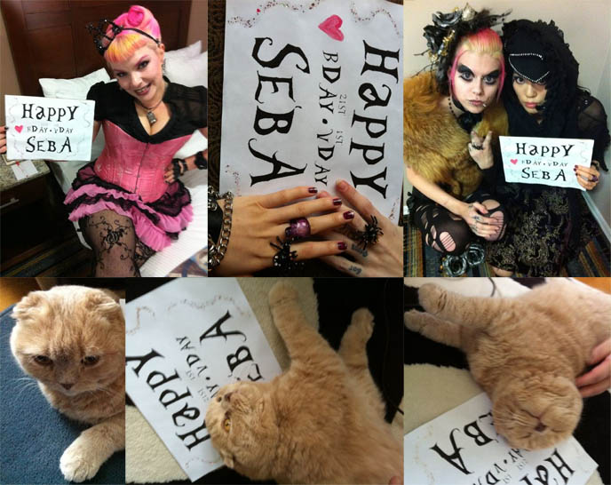VAMPIRE GOTH GIRLS! cute gothic sexy girls, models, alternative makeup, asian twins, cute asian kids, BIRTHDAY & VALENTINE'S PHOTO PROJECT: PEOPLE HOLDING UP SIGNS FOR SEBA. PAUL ALLENDER, CRADLE OF FILTH GUITARIST. photos of people holding birthday placards, messages, banners for celebrities, clever cute valentine present, best birthday girts, unique presents, VICTORIAN BOWLER HATS, GOTH CLOWNS, EXPERIMENTAL FASHION.