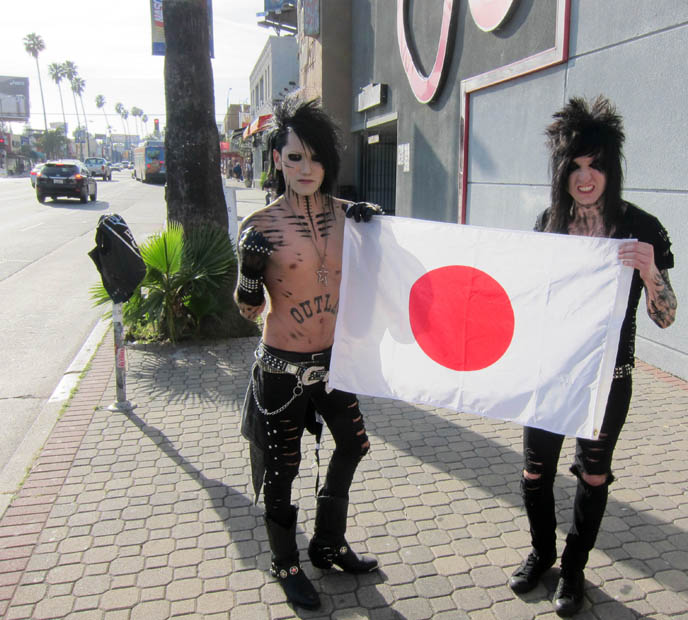 ashley purdy, andy six, jake pitts, topless shirtless BLACK VEIL BRIDES TALK ABOUT THE TOKYO EARTHQUAKE HITTING DURING THEIR JAPAN TOUR REHEARSAL.  live concert photos, metal band, visual gothic, bvb, bvb army, andy6, andy 6 singer, famous survivors celebrities in japanese earth quake 2011, survivor stories, DONATE TO JAPAN: RAISING MONEY AT MR. BLACK NIGHTCLUB IN LA. BISHI, LENORA CLAIRE, SEMI PRECIOUS WEAPONS,  japan earthquake, sendai, tsunami, relief fund, fundraising, Funds for devastation tokyo