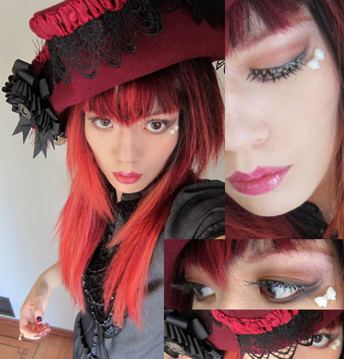 PIRATE HATS BY CARRIBEAN ROSE: HANDMADE GOTHIC VINTAGE MILLINERY, CUSTOM-DESIGNED VICTORIAN STEAMPUNK CAVALIER HAT. goth makeup, pretty asian goths, pirate girl, wench, buccaneer, halloween costumes pirates, renaissance faire, fairy, headwear, accessories, retro, etsy, buy cool alternative goth hats, japanese false eyelashes, how to apply fake lashes, decorated eyelashes, annabelle makeup, purple lip gloss