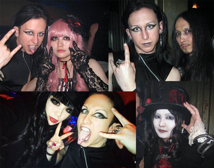Osaka goth party, black veil nightclub. 