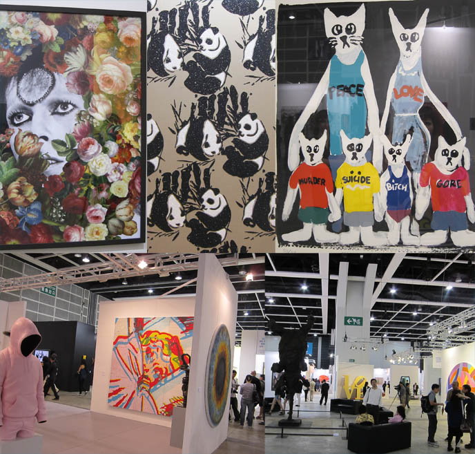 HONG KONG ART FAIR 2011, HK FESTIVAL EXHIBIT OF FAMOUS ARTISTS. YOSHITOMO NARA, TAKASHI MURAKAMI, WARHOL. ART FAIRS HONG KONG CONTEMPORARY ARTWORK, Art collection, cocktail reception, hong kong convention center wan chai, Ai Weiwei, David LaChapelle, terry richardson, japanese pop art, japan artists, kawaii drawings, paintings cute girls, Pablo Picasso and Damien Hirst, china art gallery, museums